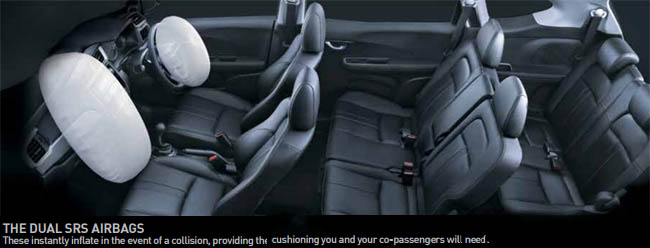 BR-V Safety Feature Dual SRS Airbags